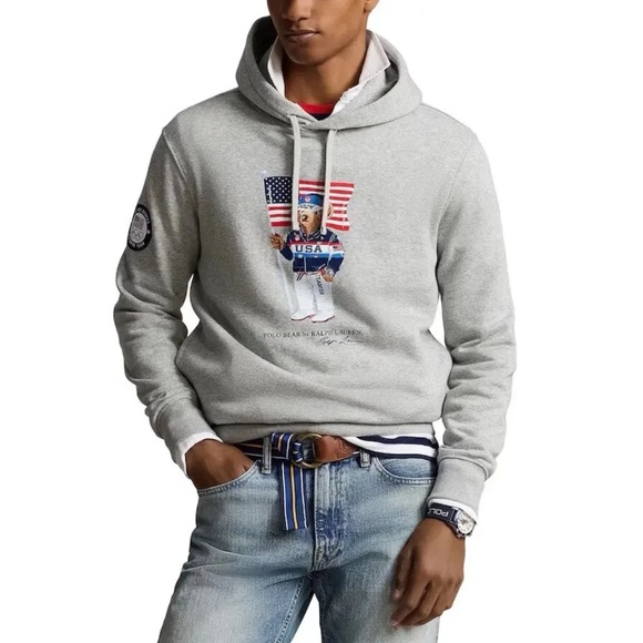 Polo Bear by Ralph Lauren Team USA 🇺🇸 2024 Olympic Hoodie - Picture 1 of 14